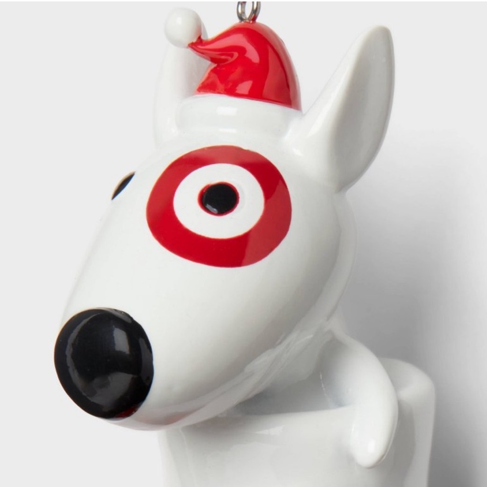 Target Wondershop Christmas Bullseye Dog Santa Boot Ornament 2024 - Picture 3 of 6